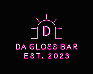 Bright Neon Bar logo design