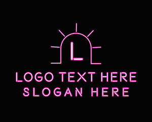 Bright Neon Bar Logo