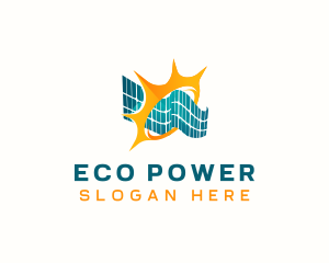 Renewable - Solar Panel Renewable Energy logo design