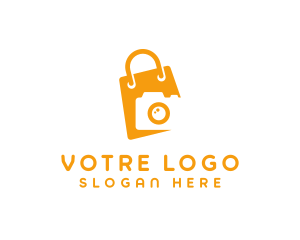 Camera Shopping Bag Logo