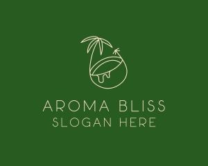 Tropical Coconut Tree logo design