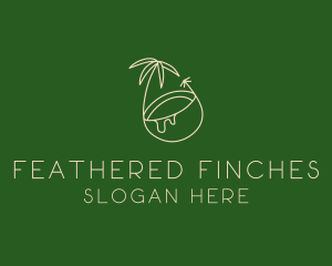 Tropical Coconut Tree logo design