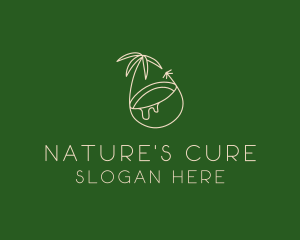 Naturopath - Tropical Coconut Tree logo design