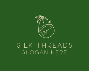 Tropical Coconut Tree logo design