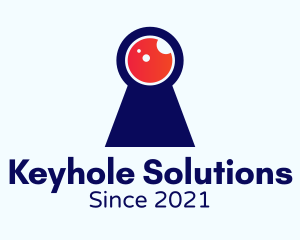 Keyhole - Surveillance Camera Keyhole logo design