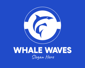 Blue Orca Dolphin logo design