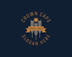 Crown Wheat Brewery  logo design