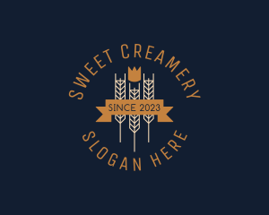 Crown Wheat Brewery  logo design