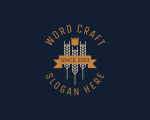 Crown Wheat Brewery  logo design