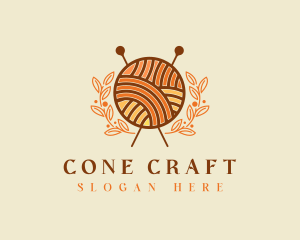 Yarn Ball Crochet logo design