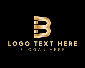 Gold - Premium Luxury Deluxe Letter B logo design