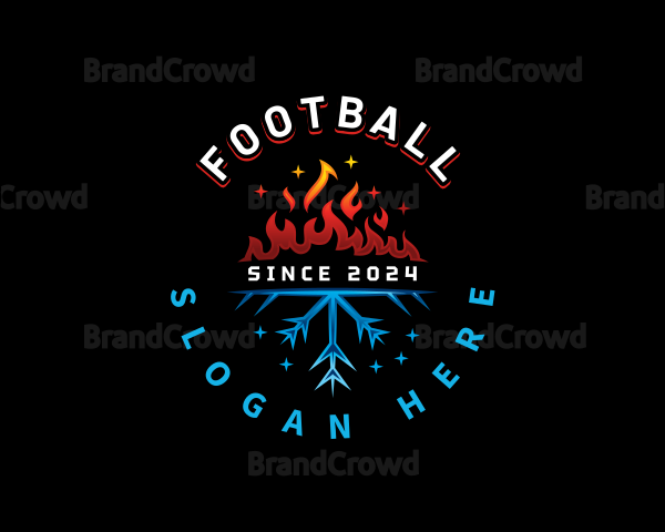 Fire Snowflake Heating Logo