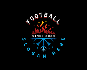 Fire Snowflake Heating Logo