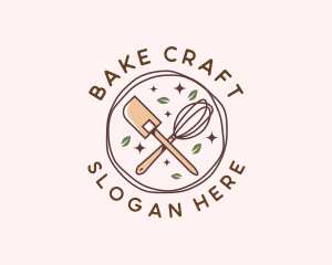 Whisk Spatula Homemade Pastry logo design