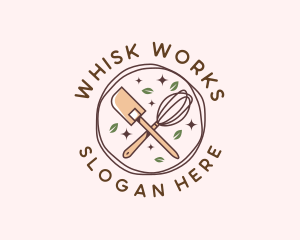 Whisk Spatula Homemade Pastry logo design