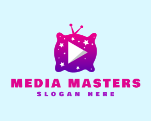 Media - Starry Night Media Player logo design