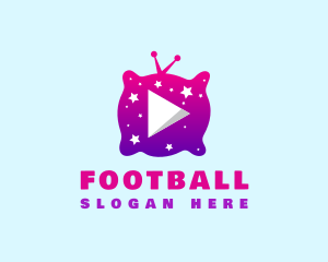 Streaming - Starry Night Media Player logo design