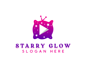 Starry - Starry Night Media Player logo design