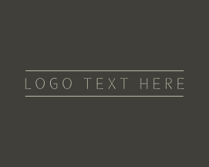 Wordmark - Unique Minimalist Business logo design