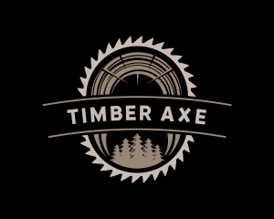 Wood Sawmill Workshop logo design