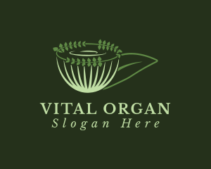 Organic Green Tea Cup logo design