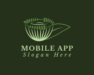 Coffee Shop - Organic Green Tea Cup logo design