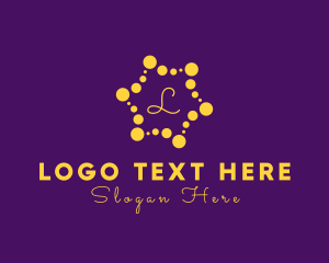 Yellow Circle - Dotted Star Generic Business logo design
