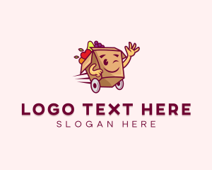 Online - Express Fruit Box Cart logo design