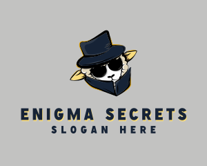 Secret Agent Sheep logo design