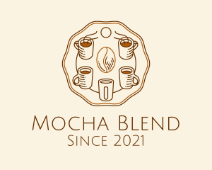 Mocha - Coffee Cup Circle logo design