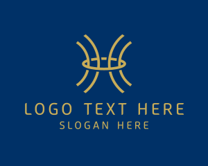 Letter H - Simple Company Outline Letter H logo design