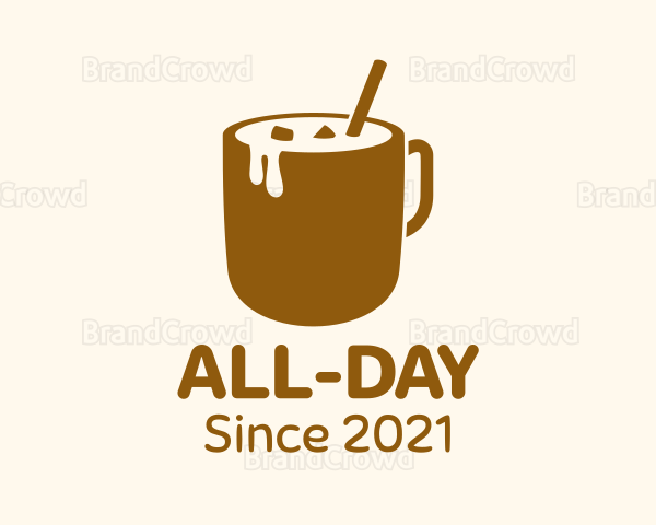 Iced Coffee Mug Logo