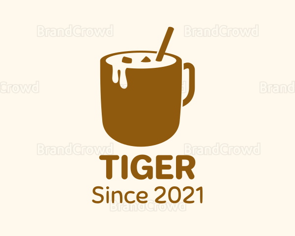 Iced Coffee Mug Logo