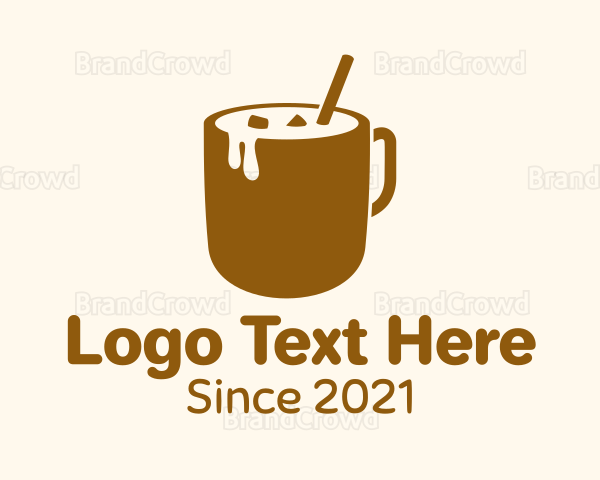 Iced Coffee Mug Logo