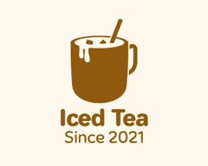 Iced Coffee Mug logo design