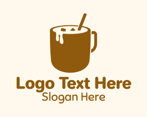 Iced Coffee Mug Logo