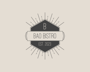 Retro Sunray Bistro logo design