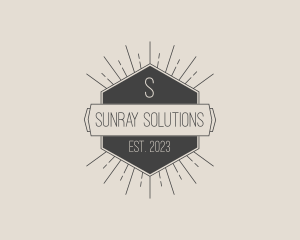 Sunray - Retro Sunray Bistro logo design