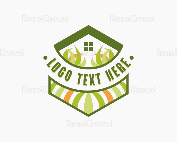 Backyard Grass Gardening Logo