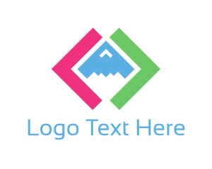 Symbols - Colorful Tech Coding logo design