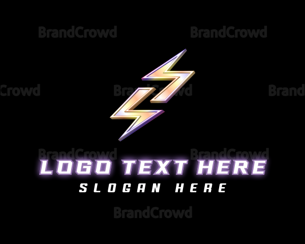 Lightning Bolt Thunder Logo