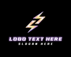 Power - Lightning Bolt Thunder logo design