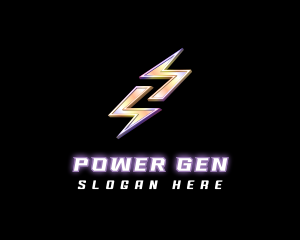 Generator - Lightning Bolt Thunder logo design