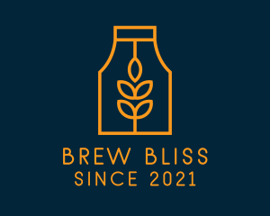 Brew - Herbal Brew Kombucha logo design