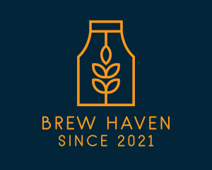 Brew - Herbal Brew Kombucha logo design