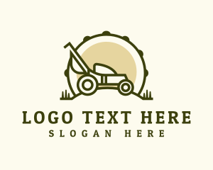 Eco - Lawn Mower Maintenance logo design