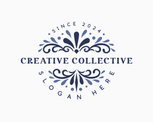 Creative Floral Ornament logo design