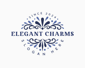 Creative Floral Ornament logo design