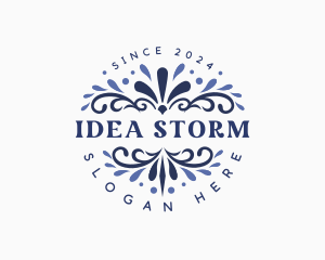 Creative Floral Ornament logo design