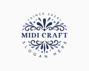 Creative Floral Ornament logo design